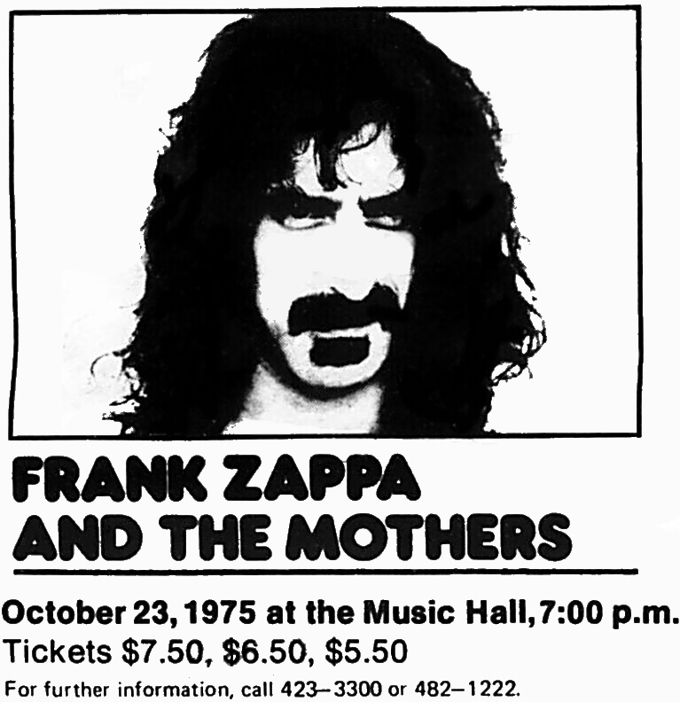 23/10/1975Music Hall, Boston, MA